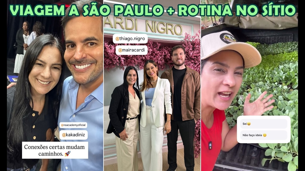 Cleide Lifestyle viajando sozinha para São Paulo + De volta com a rotina no sítio