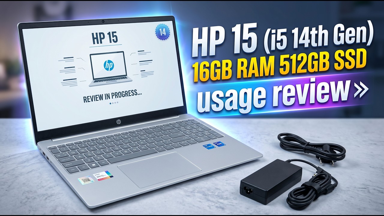 HP 15 (i5 14th Gen), Intel Core 5 Review 🔥 16GB RAM | 512GB SSD FHD Display | Multi Tasking laptop.
