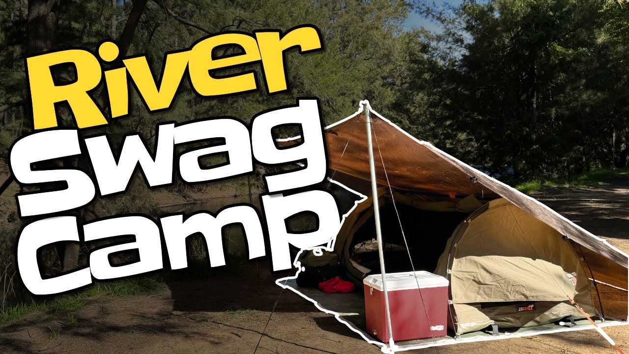 Solo Swag Camping | Cool Tarp Setup with No Trees