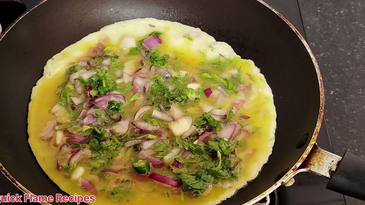 Making Omlent in 5 minutes - The Perfect Homemade Omelet - Spicy Omelette Recipe