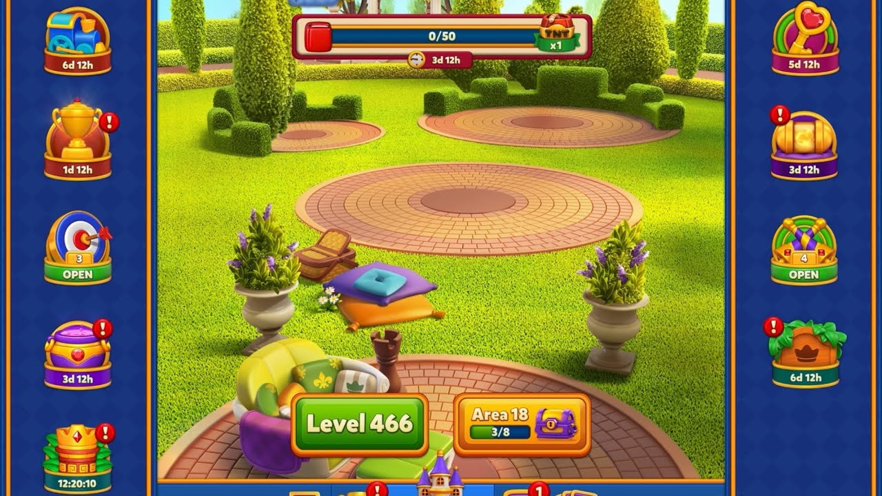 Royal Match Tutorials | Levels 466-476 First Try ￼| Train Journey Day 4 Part 1 Lost 900 coins