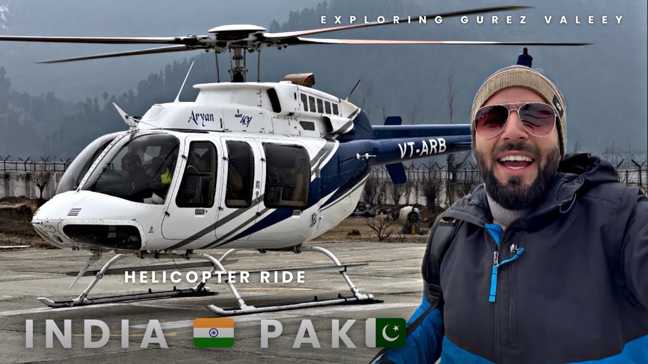 Helicopter Ride First Time || India Pakistan Border Gurez Valley Kashmir || The Umar