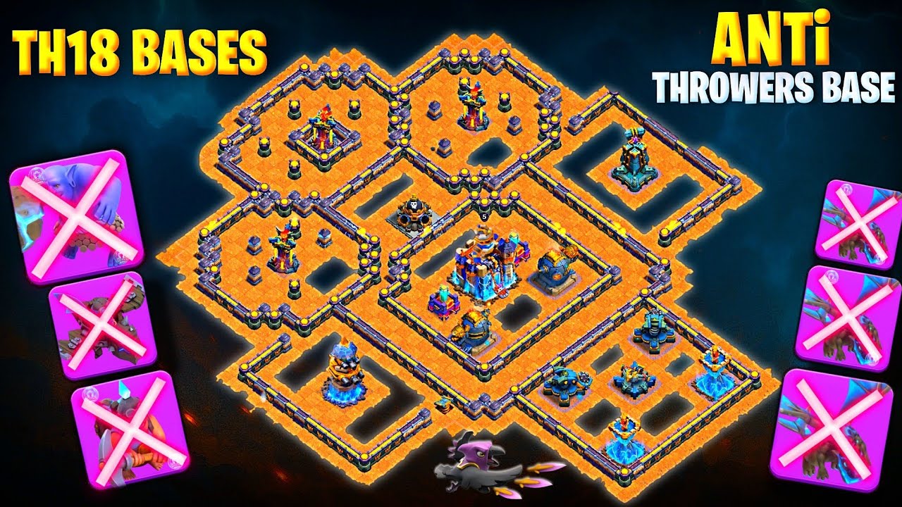 ( TOP 14)  - NEW TH18 LEGEND+ WAR BASE LINKS | BEST ΤΗ18 ΑΝΤΙ 2 STAR DEFENCE IN CLASH OF CLANS