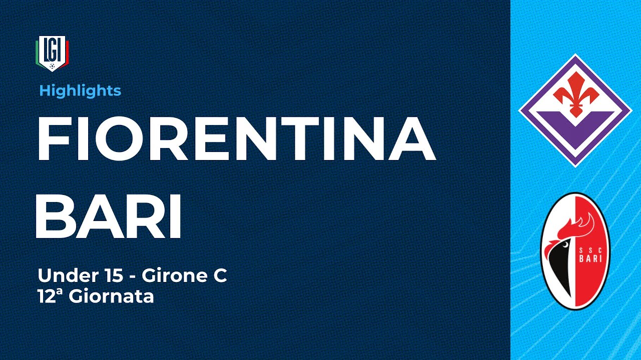 Highlights Fiorentina-Bari | 12ª giornata Campionato Under 15 | stagione 2025-26