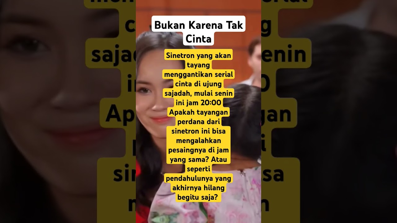 Bukan karena tak cinta! mulai senin jam 20:00 #drama #sinetronsctv #sinetronterbarusctv