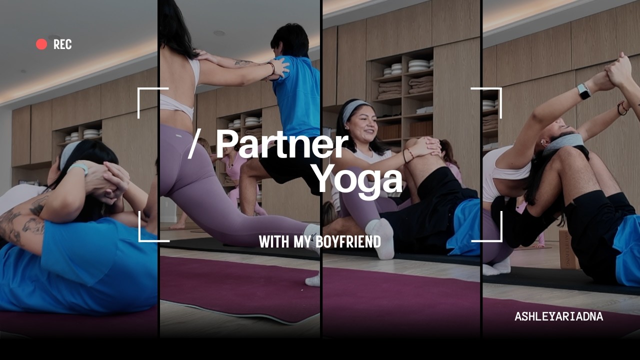 we tried a partner yoga workshop... here's what happened ♡