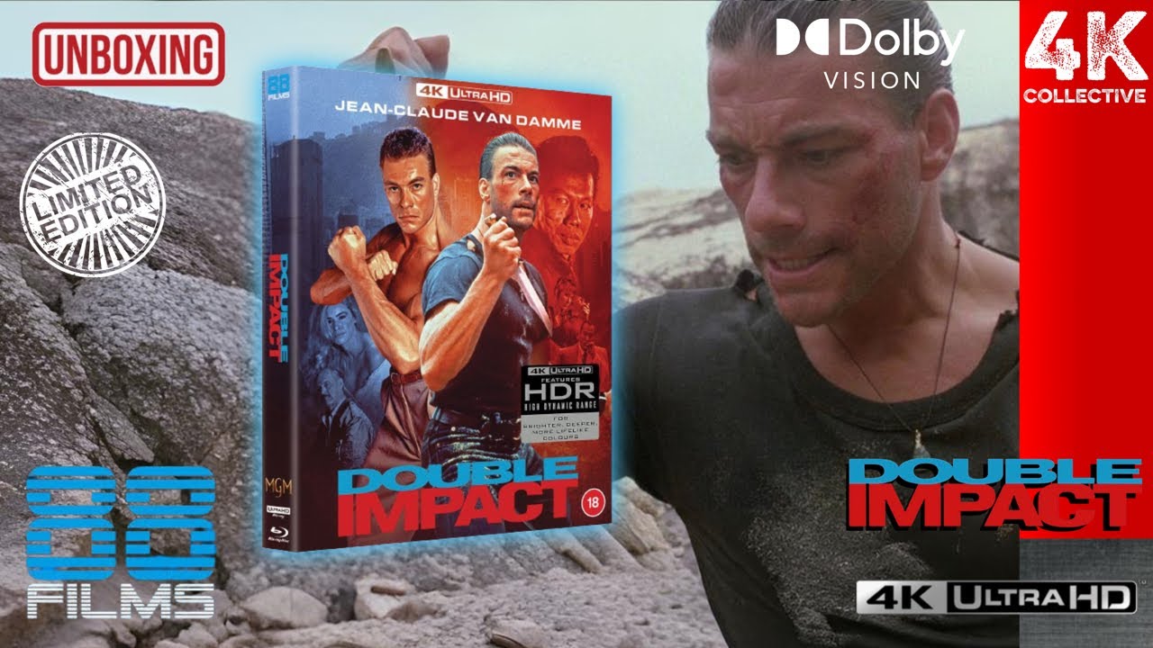 Double Impact 4K UltraHD Blu-Ray 88Films Limited Edition Unboxing 