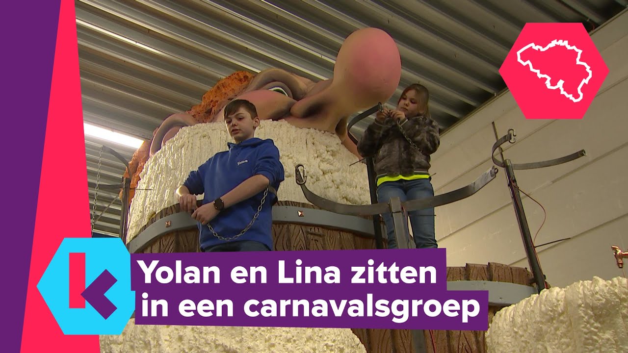 een praalwagen bouwen voor Aalst carnaval