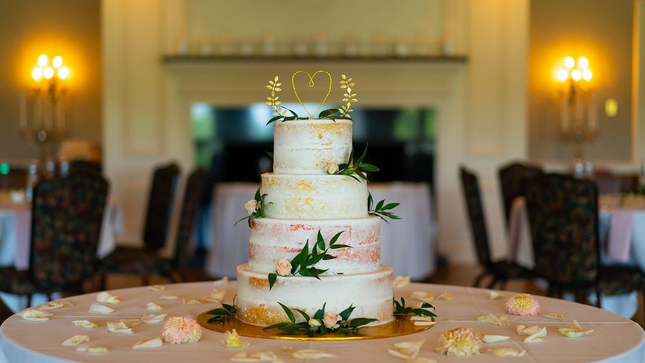 Making a 4 Tier Semi Naked Wedding Cake and Cake Stacking