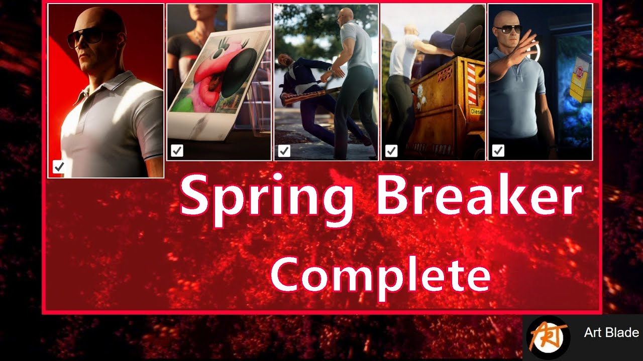 Hitman 2 - Spring Breaker Complete (Easy Guide) including Narcissus and Blue Flamingo (Miami)