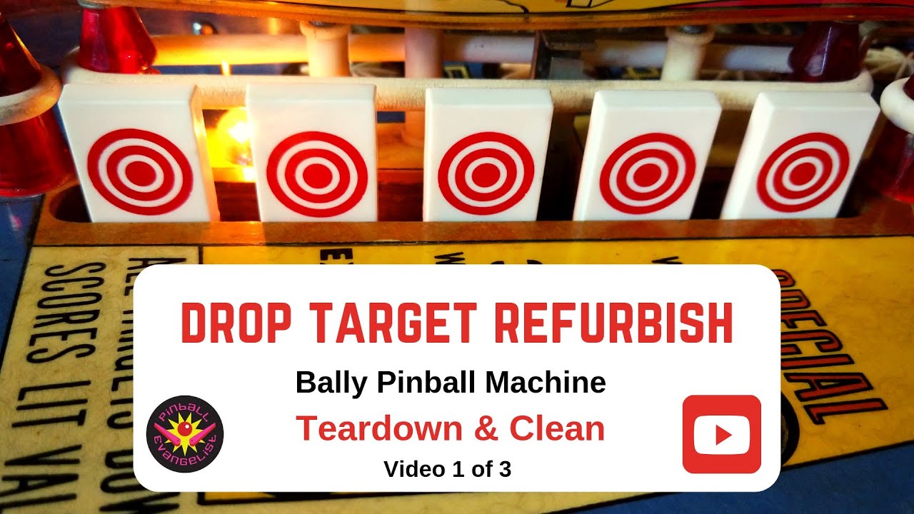 Drop Targets Refurbish (Part 1 of 3) on Bally Supersonic (1979) Pinball Machine - Tear Down + Clean