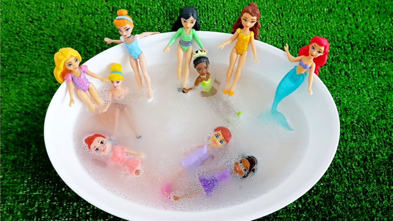 Mattel Disney Princesses Dress up Ariel,Rapunzel, Belle, Tiana, Sindirella, Mulan DIY