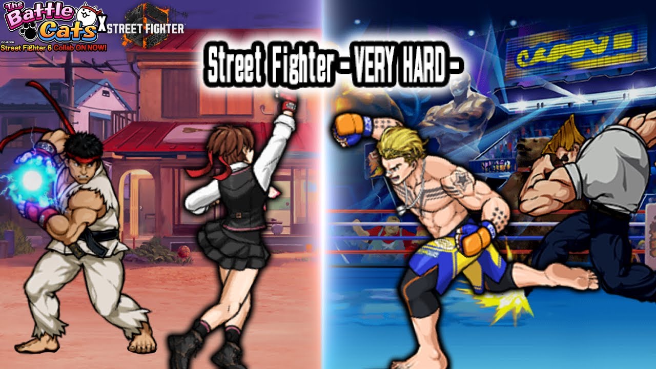 The Battle Cats - Street Fighter - VERY HARD - [Street Fighter Collaboration Event]