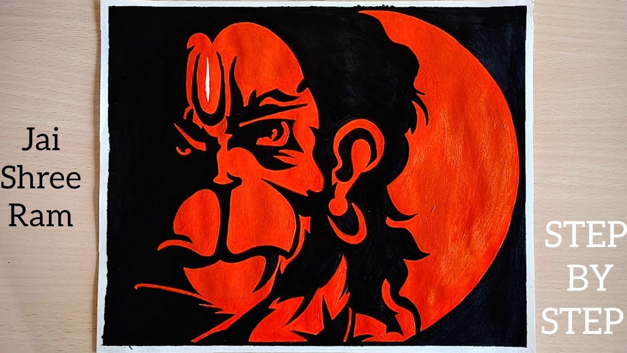 Mahabali Hanuman Ji Painting | Hanuman Ji Drawing Easy | Lord Hanuman Drawing | God Drawing