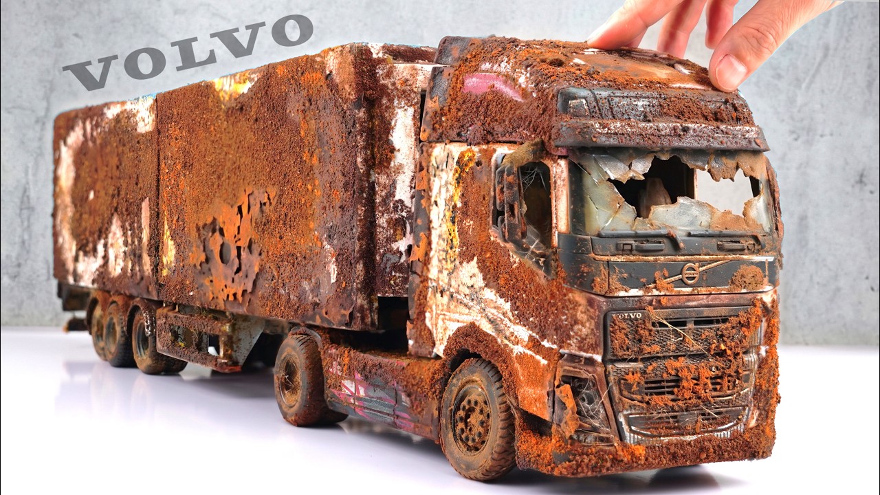 Restoration Abandoned VOLVO TRUCK - Full Rebuild of Sweden Volvo Container Truck