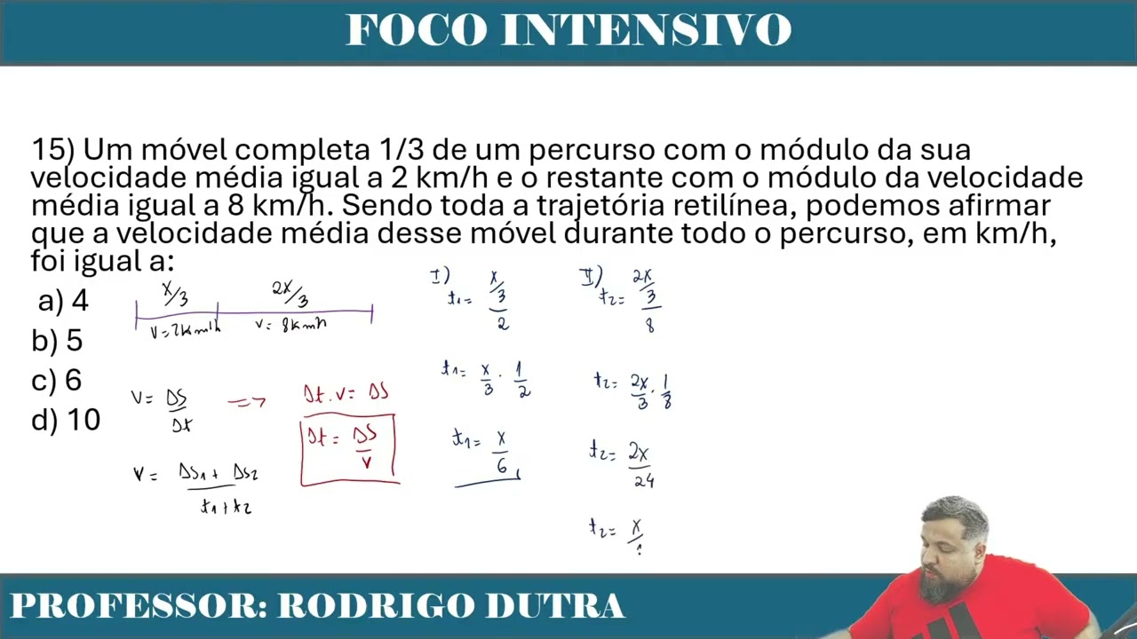 VELOCIDADE MÉDIA NA PROVA DA EEAR
