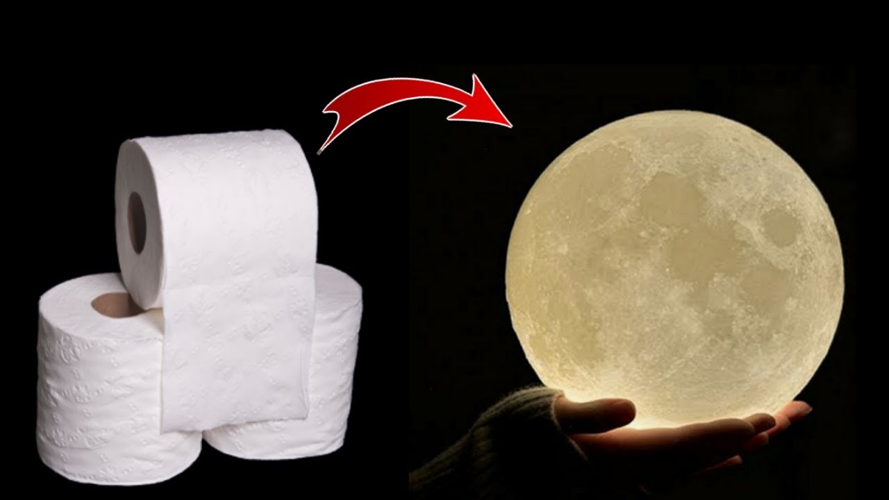How to make moon model lamp