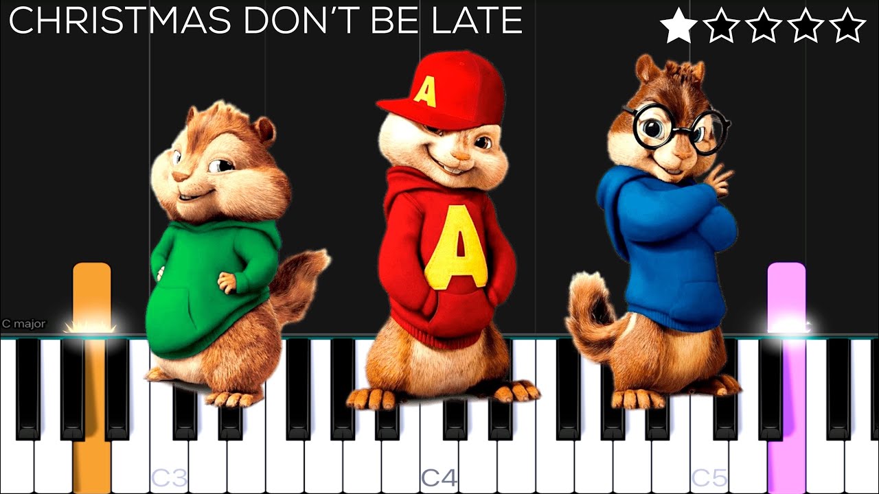 The Chipmunk Song (Christmas Don’t Be Late) | EASY Piano Tutorial