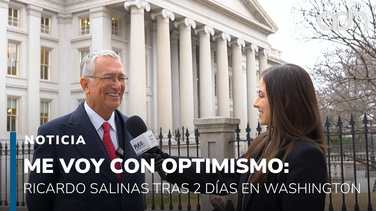 Me voy con optimismo: Ricardo Salinas tras dos días de trabajo en Washington