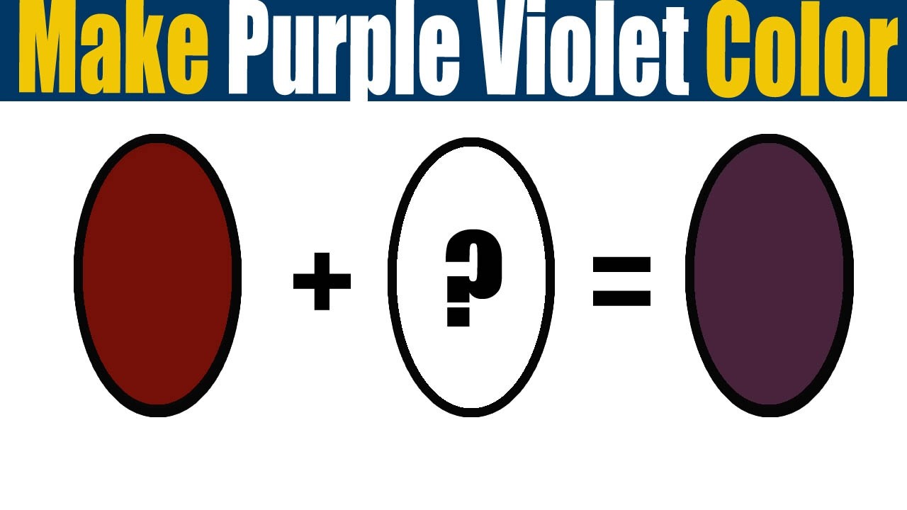 How To Make Color Purple Violet Acrylic Paint