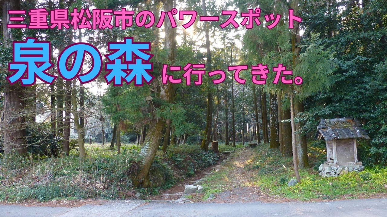 三重県松阪市の隠れたパワースポット　神秘の「泉の森」に行ってきた。