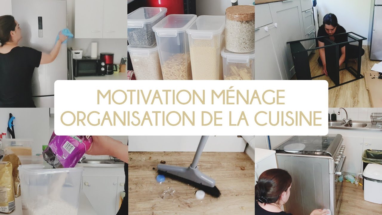 MOTIVATION MÉNAGE, RANGEMENT, ORGANISATION CUISINE | CLEAN WITH ME | NOUVEAUX MEUBLES