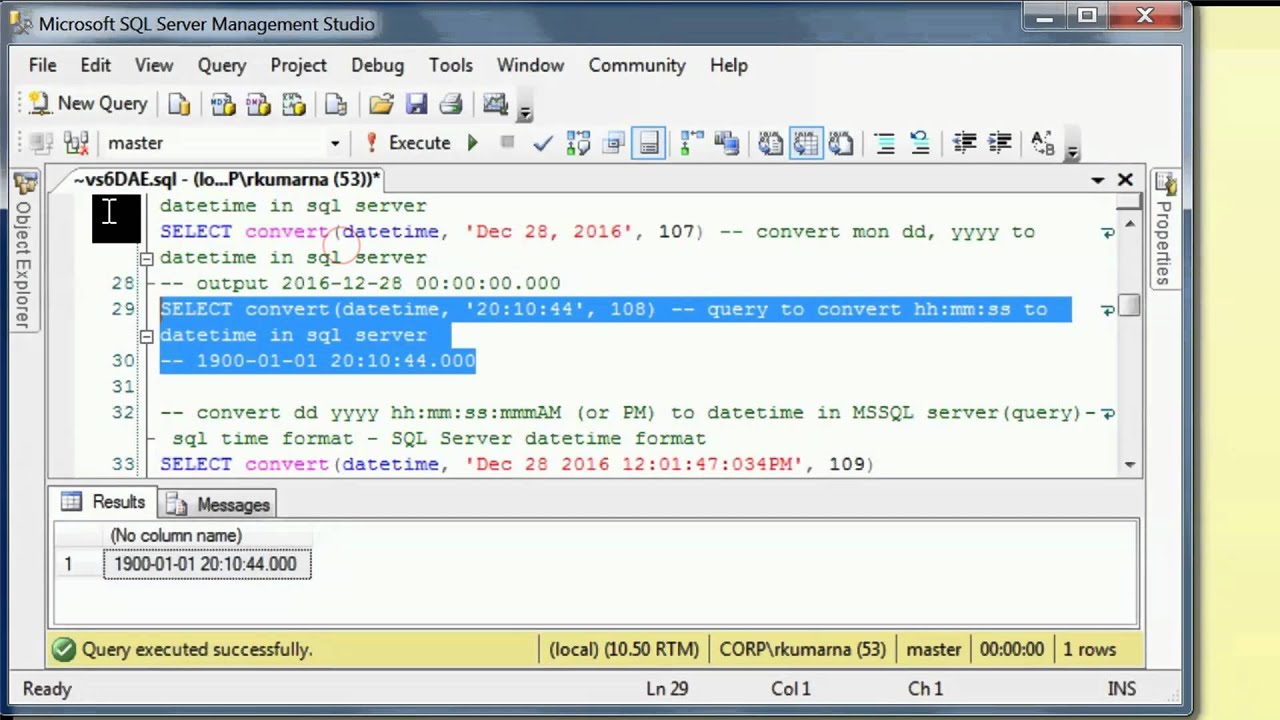 How to convert string to datetime in sqlserver with Queries