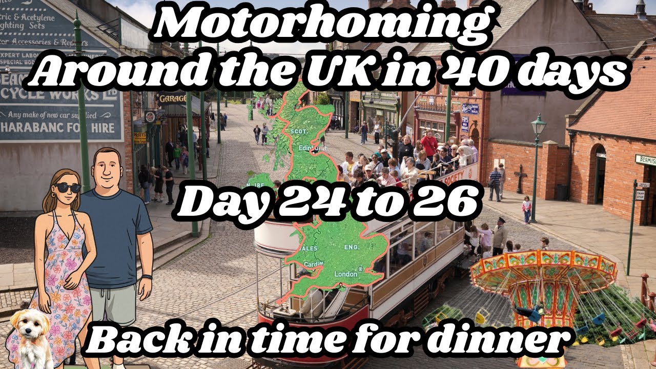 PT 12 - Driving our Motorhome around the UK in 40 days - Loch Leven, Durham, Beamish Open Air Museum