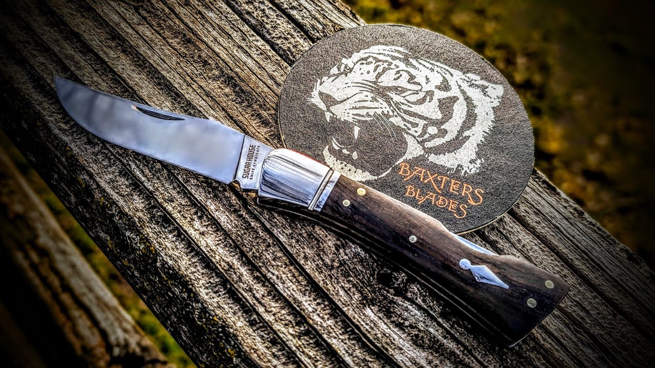 The Flying Goddess Sugarhouse Knife Syndicate Alley Cat Black Sandelwood from Finch Knife Co.