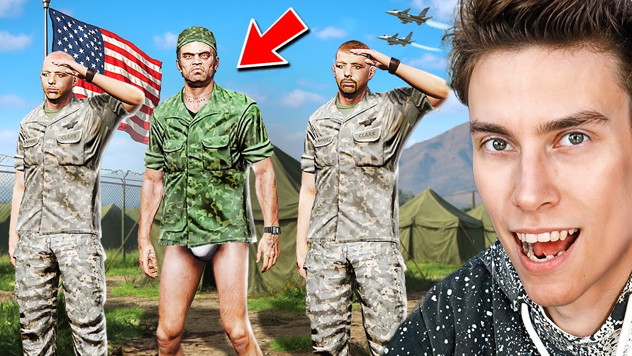 Я притворился ВОЕННЫМ на СЕКРЕТНОЙ БАЗЕ в GTA 5!