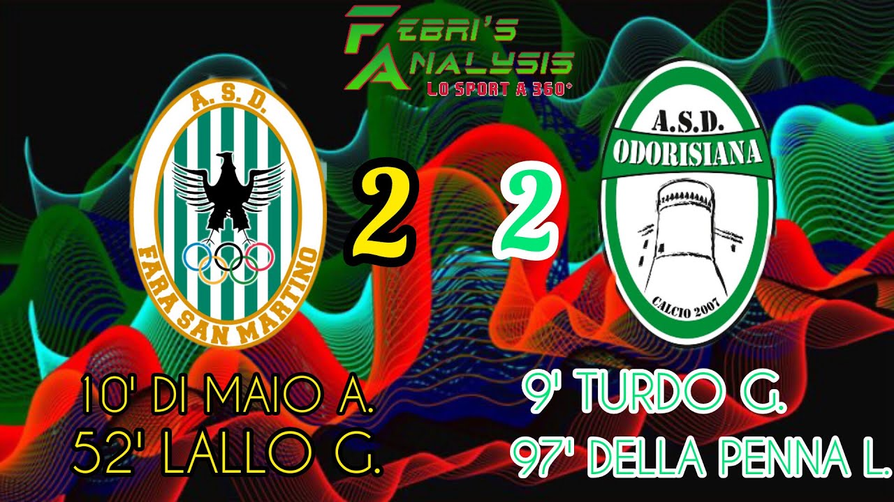 FARA SAN MARTINO-ODORISIANA 2-2 2° Categoria Girone B 21/01/2024