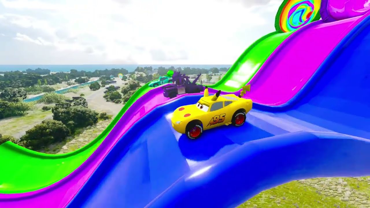 Superheroes On A Motorcycle Ride Over The Sea Along The Supper& Spider-Man Bridge GTA 5