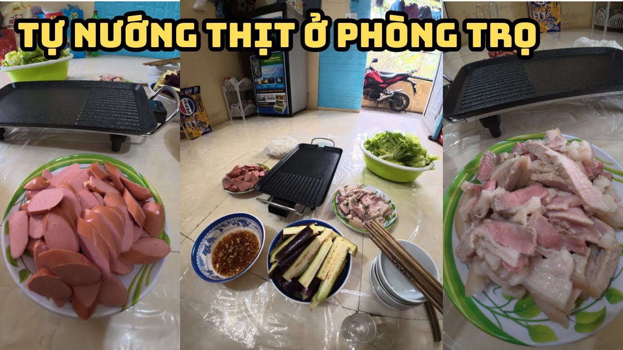 Tan Ca Mệt Lả, Anh Công Nhân Vẫn Đi Chợ Mua Thịt Về Phòng Trọ Nướng Ăn