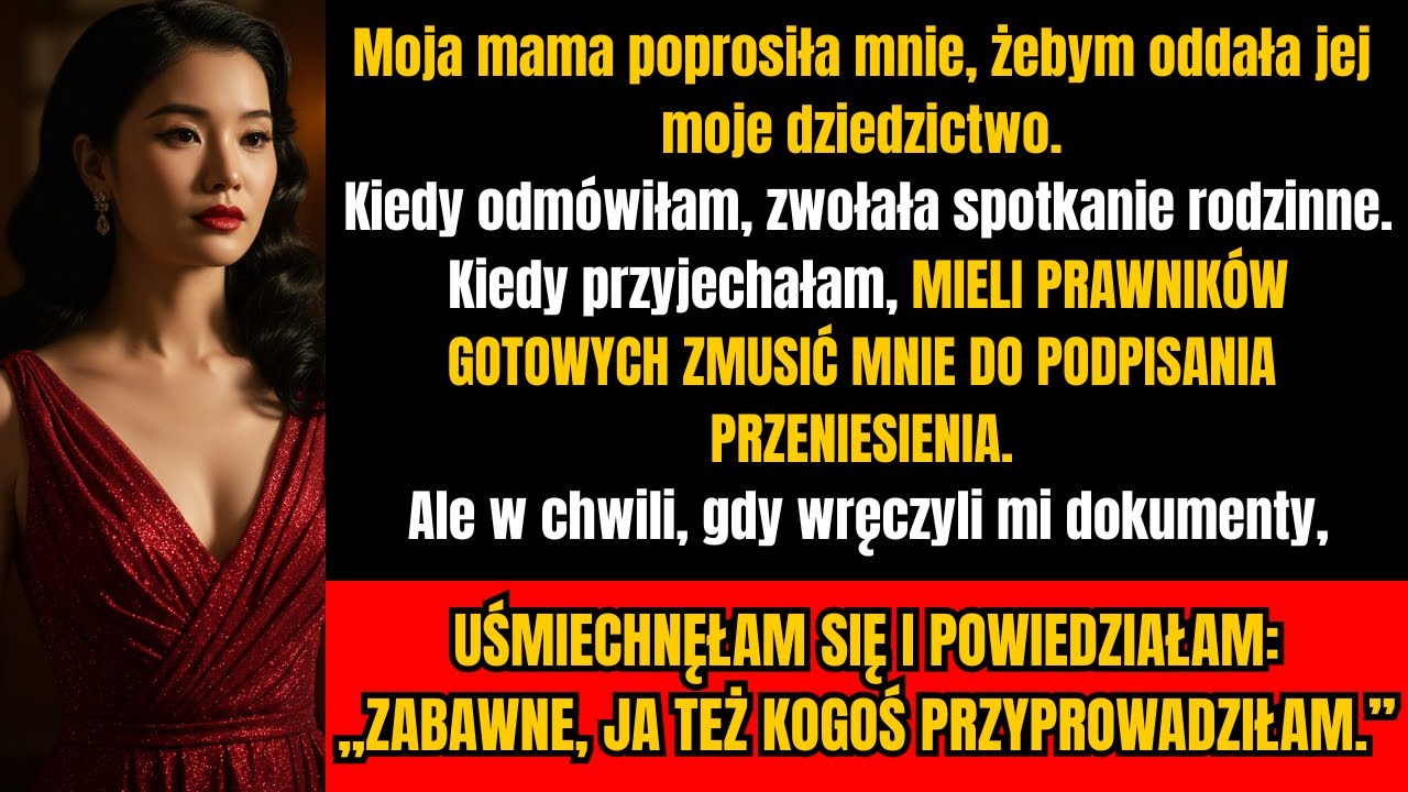 Mama zagroziła mi przy rodzinie — ale notariusz, którego przyprowadziłam, uciszył wszystkich