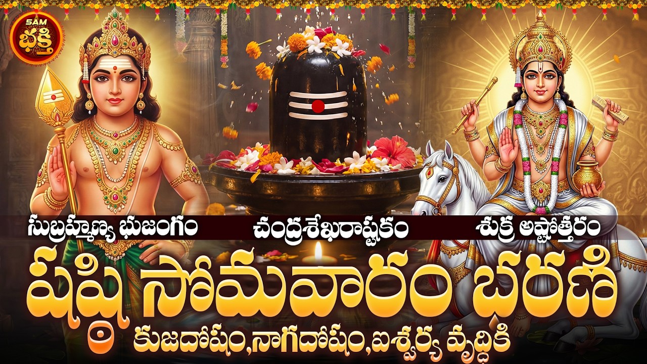 అపారమైన ఐశ్వర్యం, చక్కని సంతానం, ఋణ విముక్తి కి షష్ఠి సోమవారం భరణి నక్షత్రం అమోఘమైన తిధి