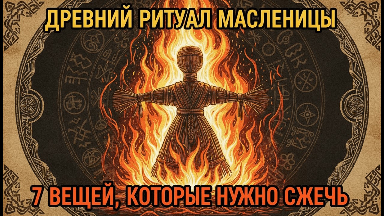 ДРЕВНИЙ РИТУАЛ МАСЛЕНИЦЫ - 7 вещей, которые нужно СЖЕЧЬ, чтобы изменить жизнь в 2026 году