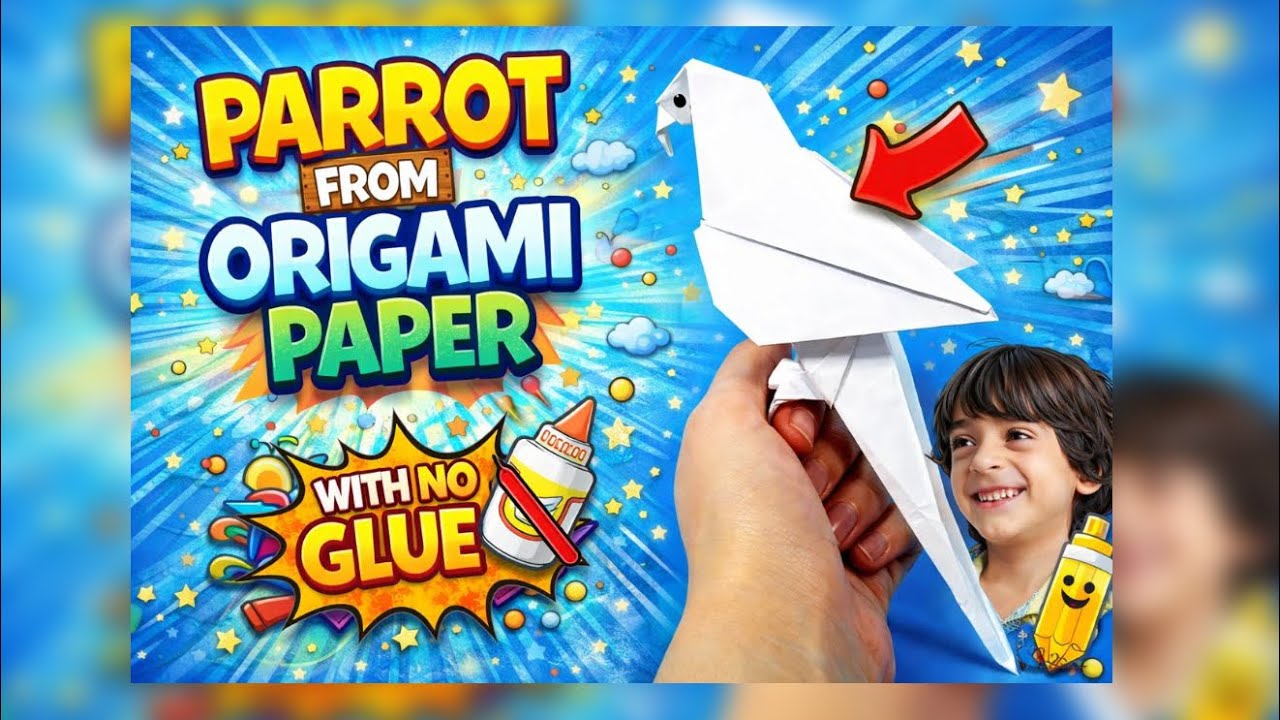 #diycrafts#origami#parrot#shorts
