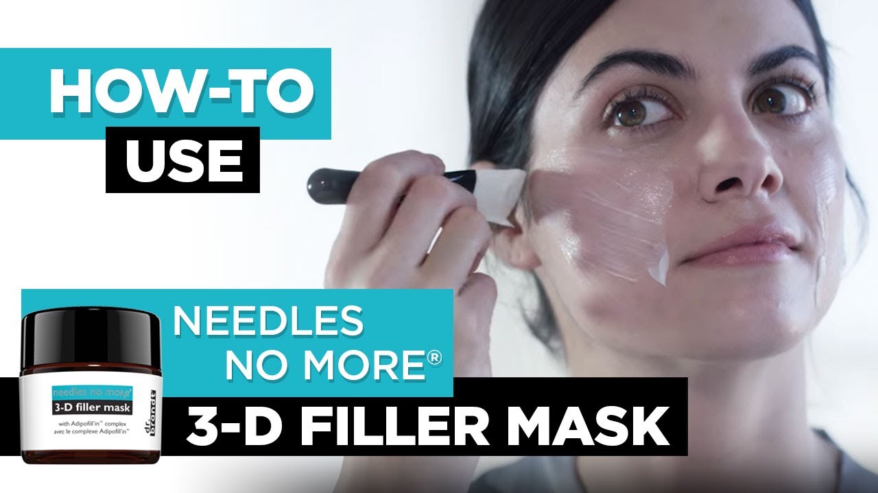 How to use the needles no more 3-D filler mask