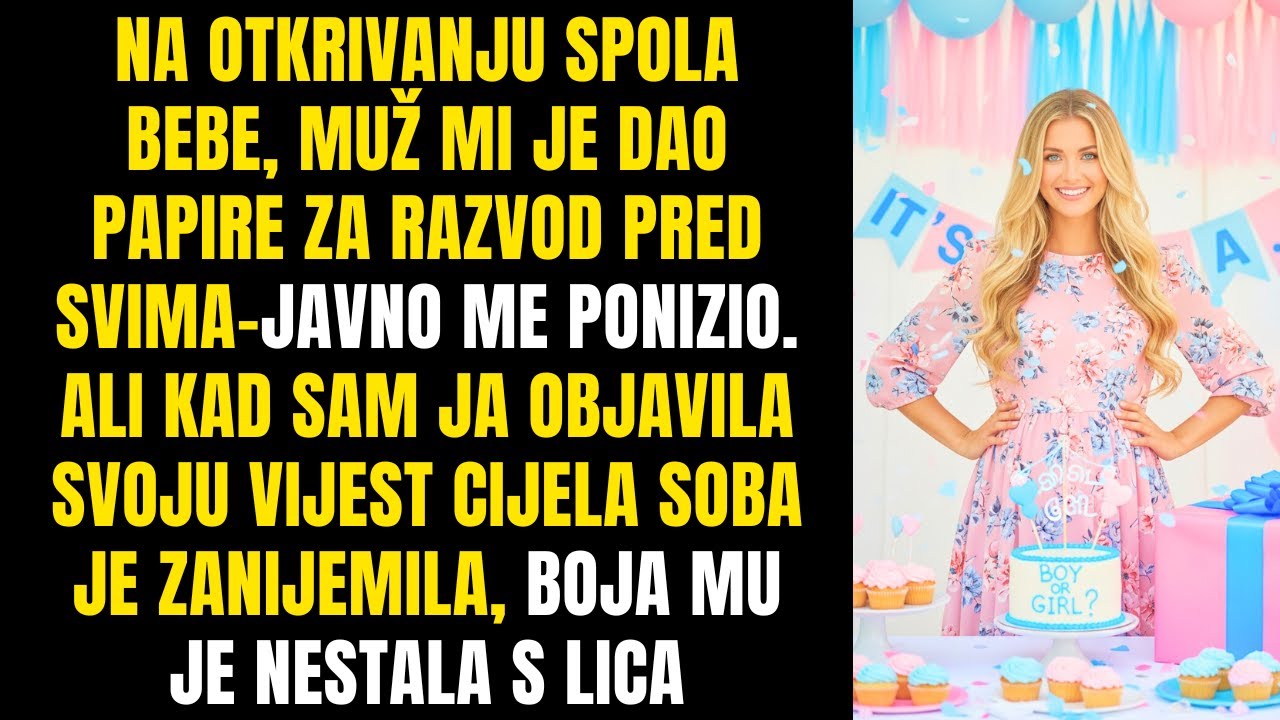 Muž mi dao papire za razvod na proslavi bebe - moja objava ga ostavila bez boje u licu