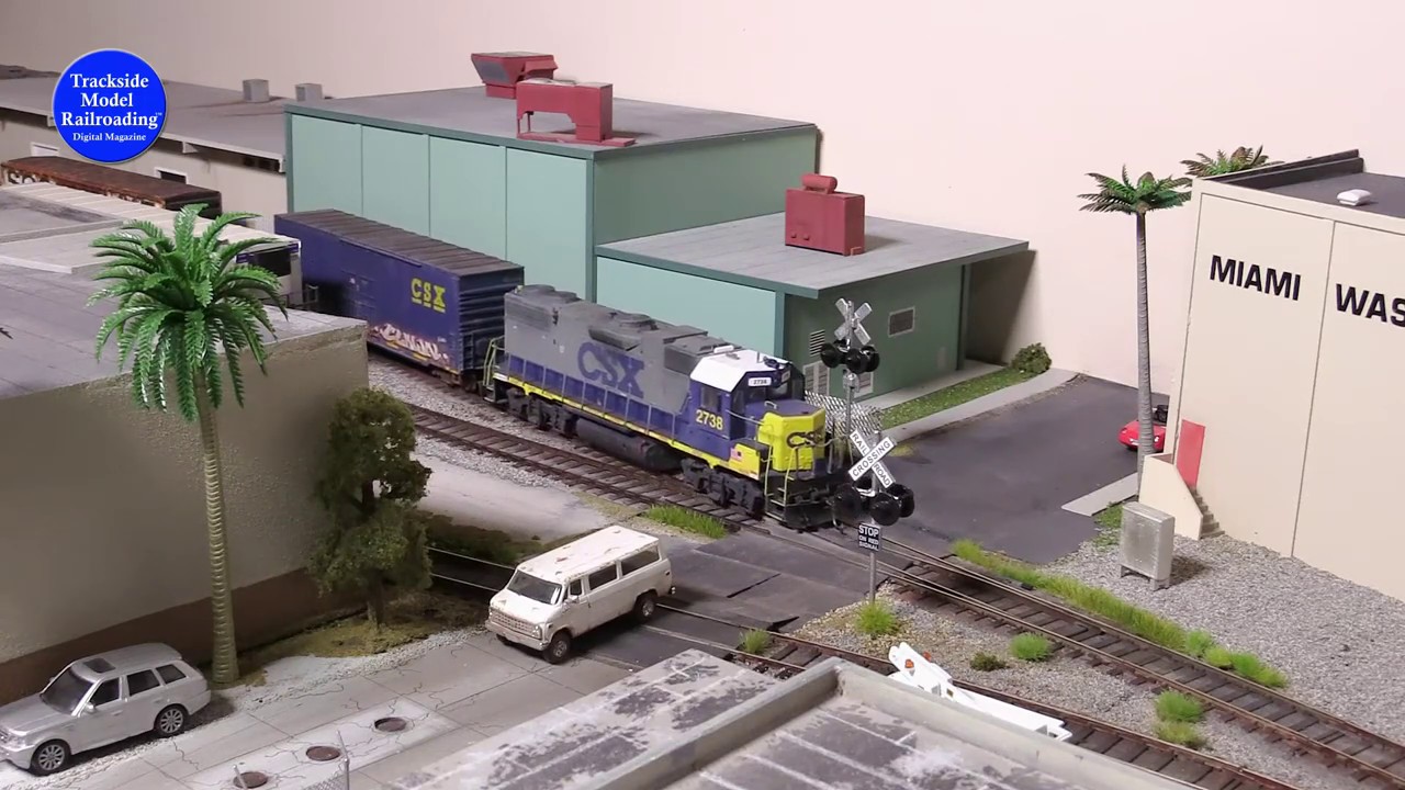 CSX GP-38-2 switches industries in Miami Florida, Episode 01, Trackside Model Railroading