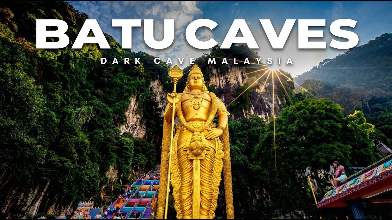 Climbing the RAINBOW STEPS to a Giant God | Batu Caves, Malaysia 🤫
