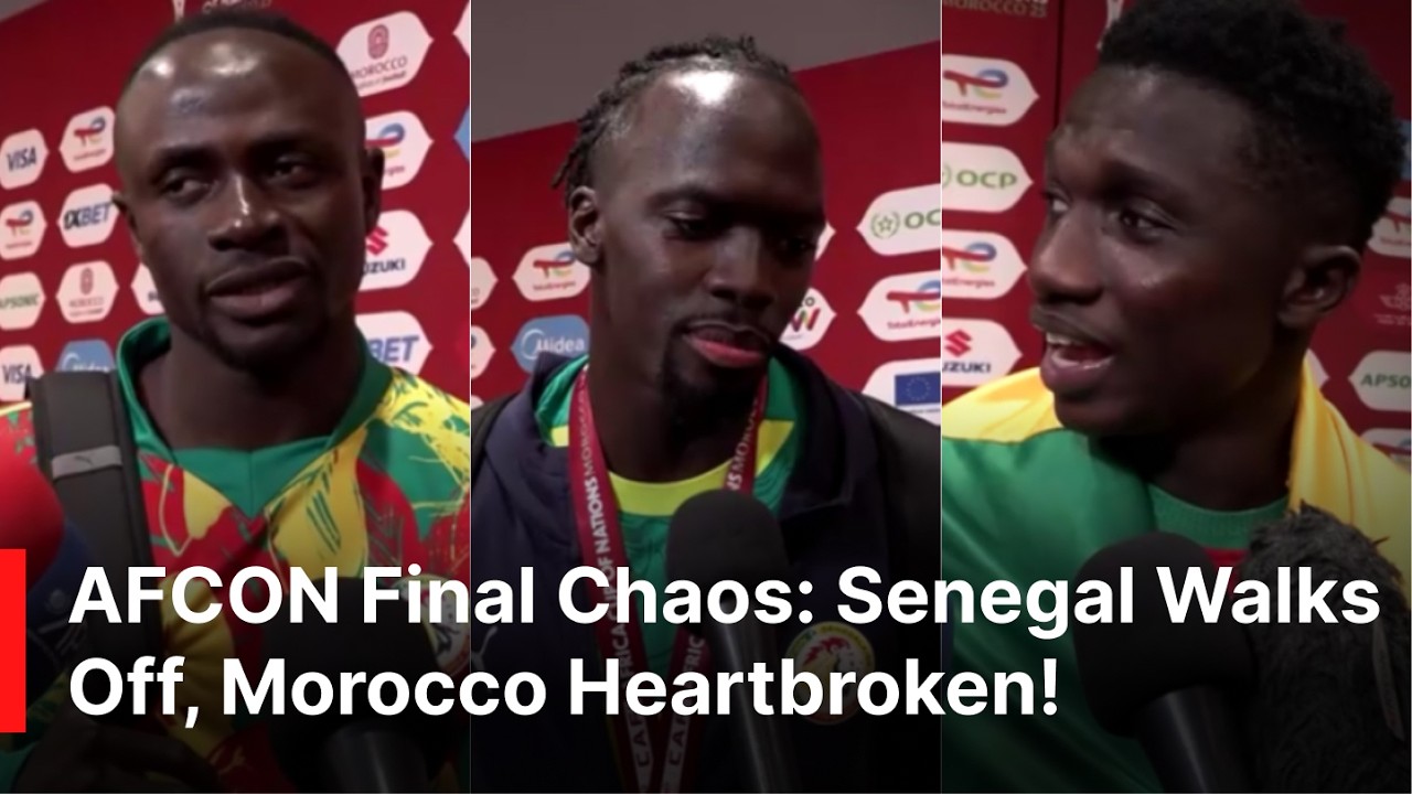 Senegal Walks Off Pitch in AFCON Final Drama — Mendy’s Heroics & Gueye’s Extra-Time Winner! | AD1Z