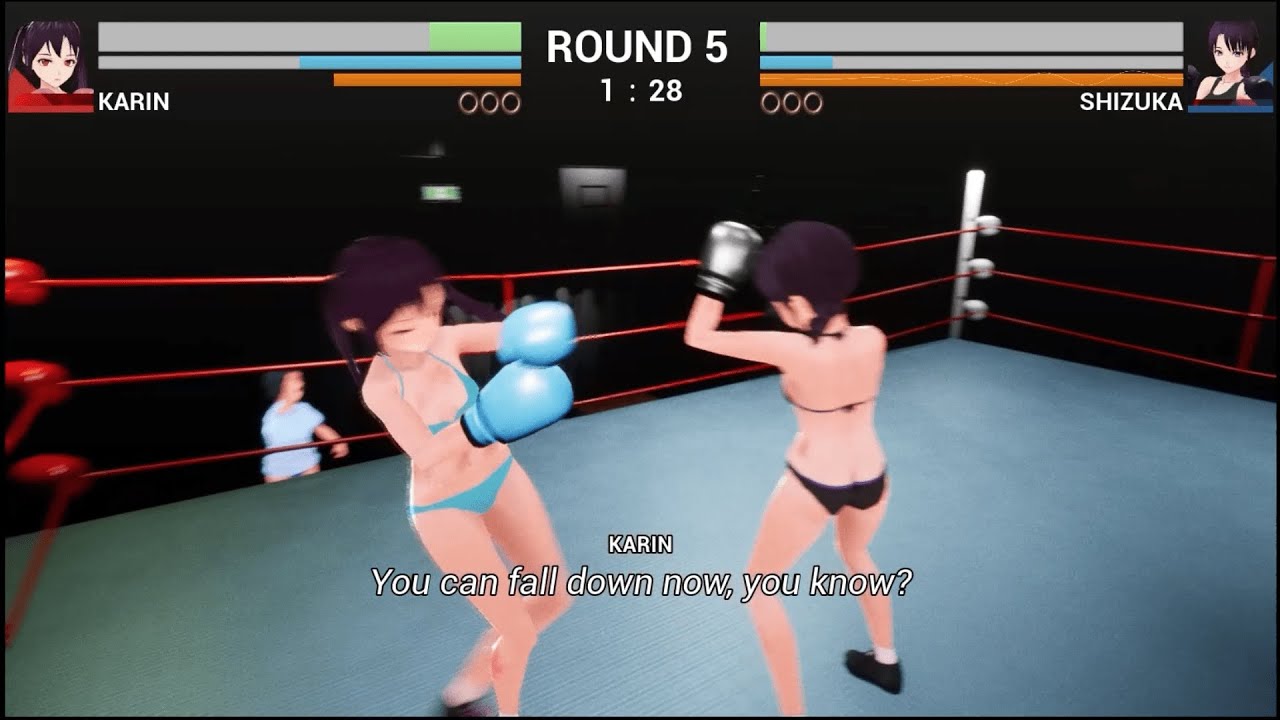 GuiltyLovingBoxing karin  vs shizuka