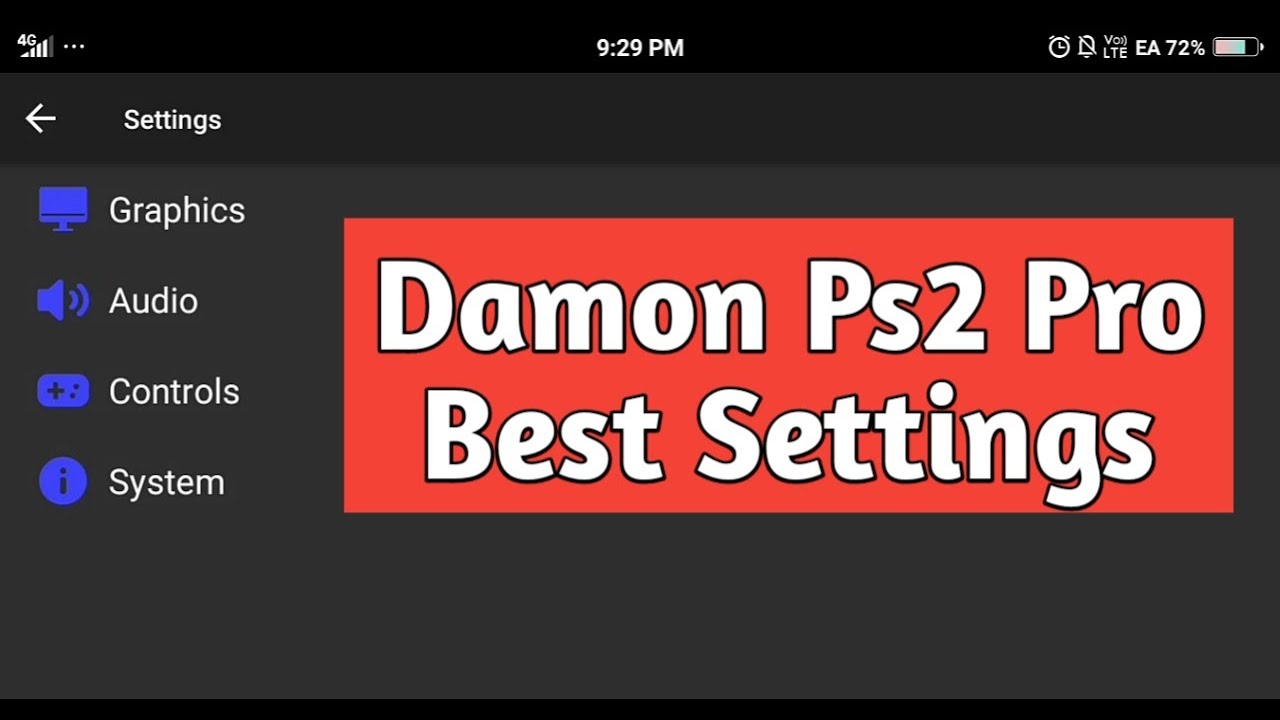 Damon ps2 pro best settings for all android devices