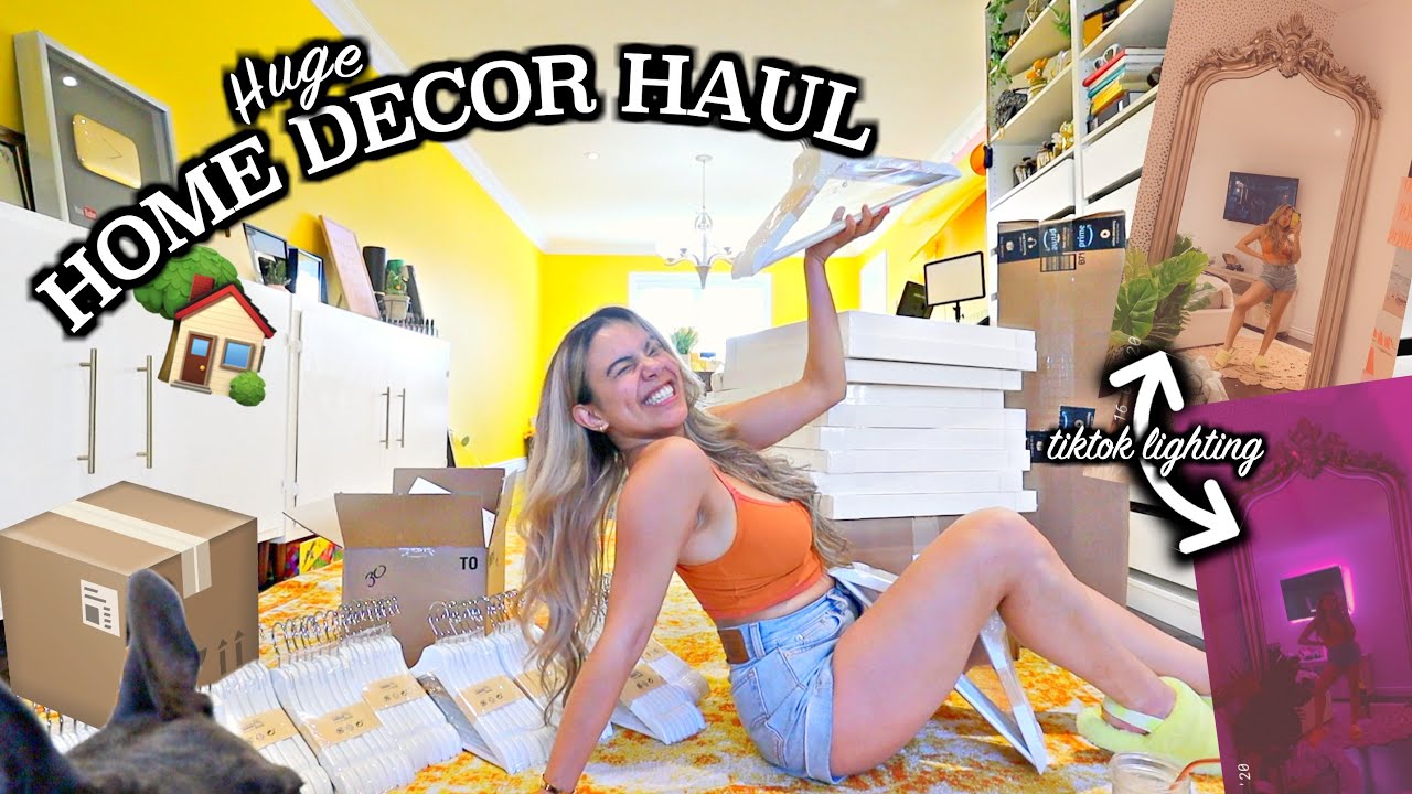 REDECORATING MY BEDROOM! Tiktok room hacks, Ikea, Amazon and Google Home Decor Haul!