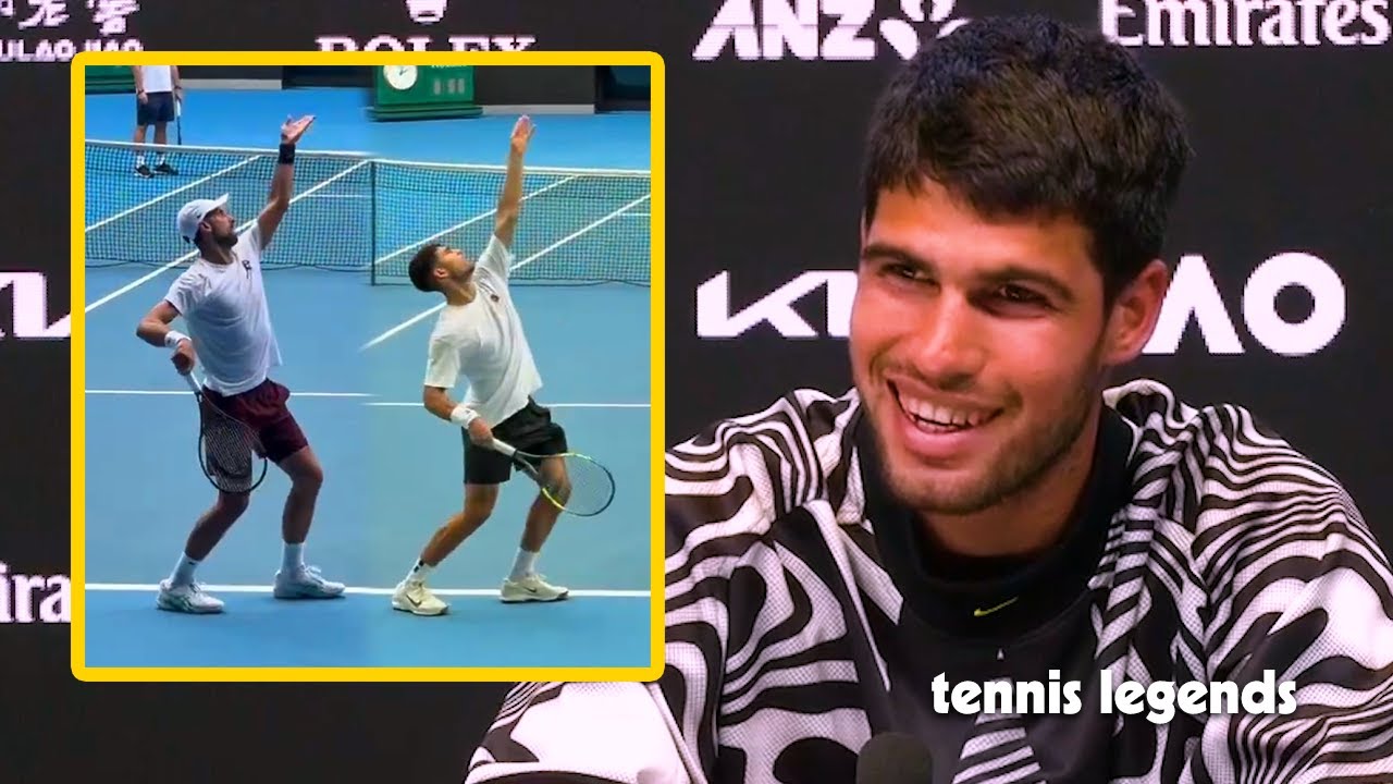 Carlos Alcaraz explains why Djokovic's Serve is too good