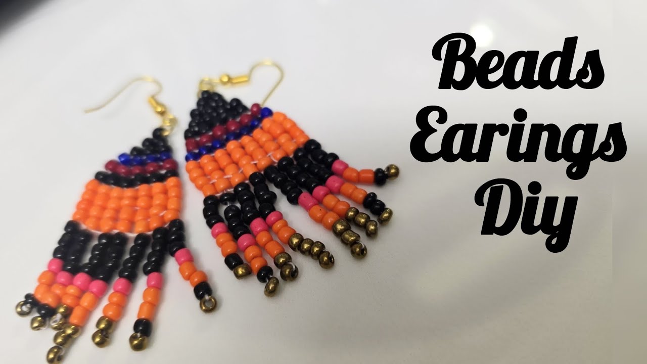 Diy beads earrings | beads jewellery diy | beads earrings diy | diy earings 