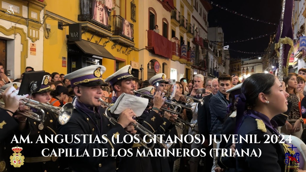 [4K] AM Angustias Los Gitanos Juvenil en Pureza 2024 (Capilla de los Marineros) Coronación Piedad
