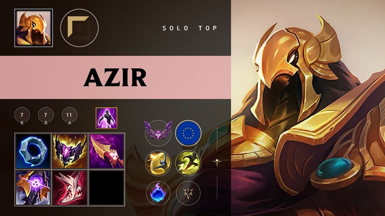Azir Top vs Master Yi - EUW Master Patch 26.10