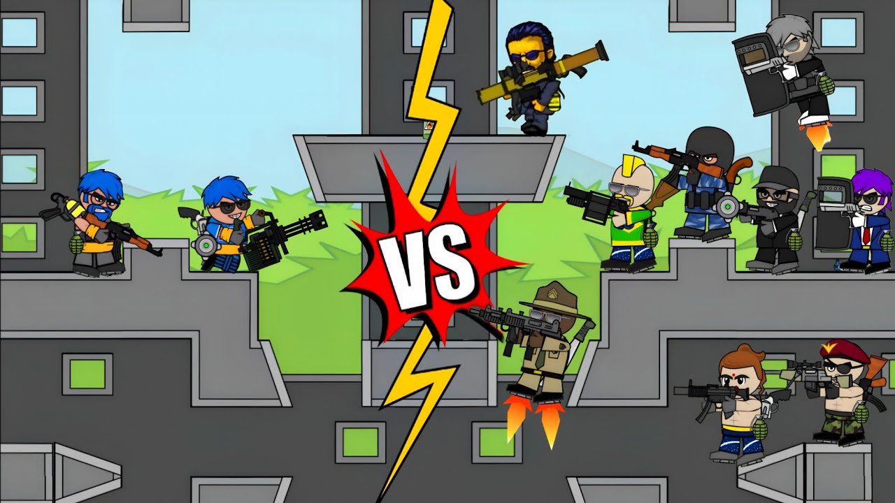 MMC 2vs10 Hardest Gameplay With Pro Players 😨 | Mini Militia Classic
